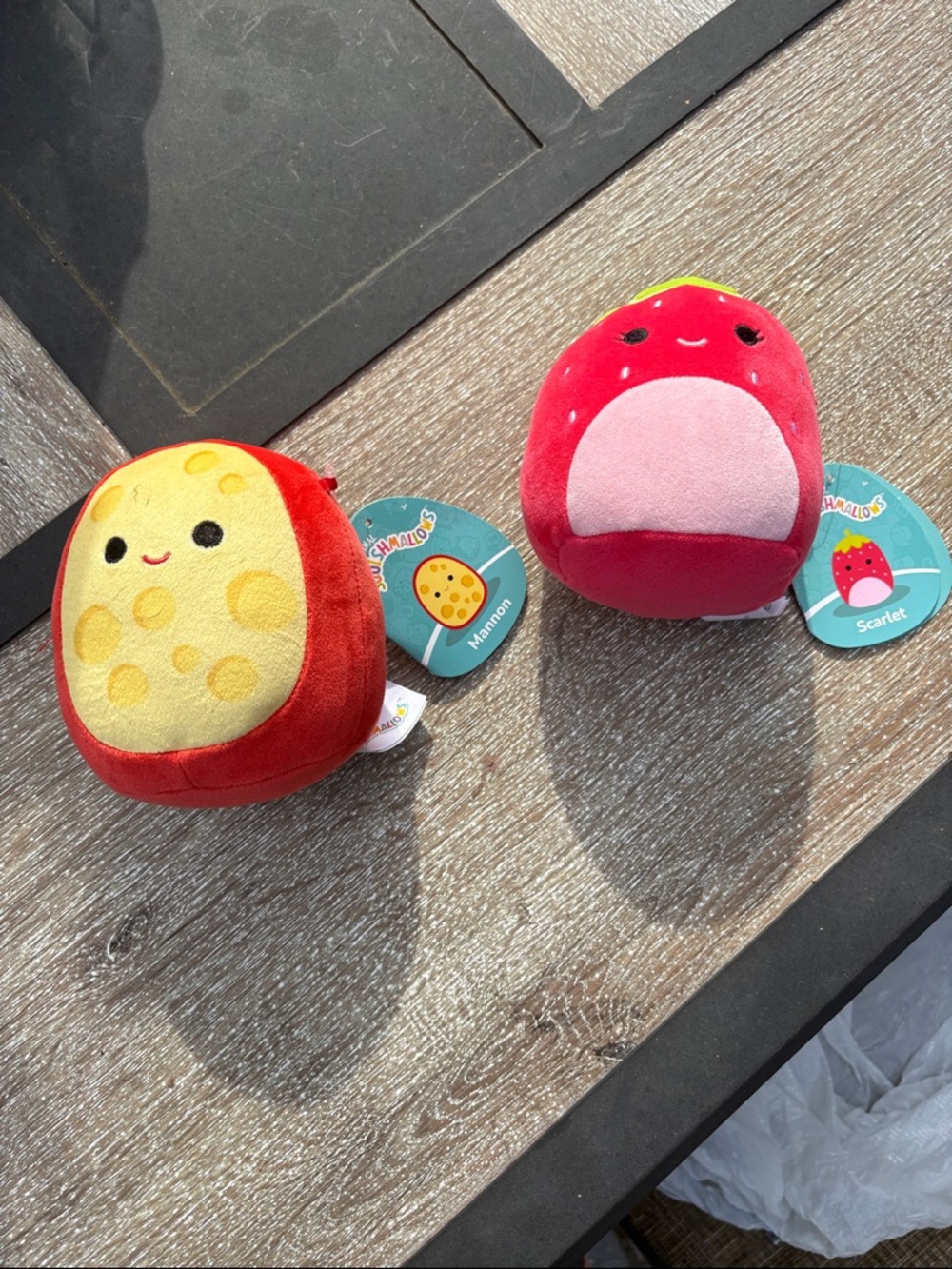 Squishmallows Scarlet & Mamoon Plush Pair - Red, Yellow, Pink